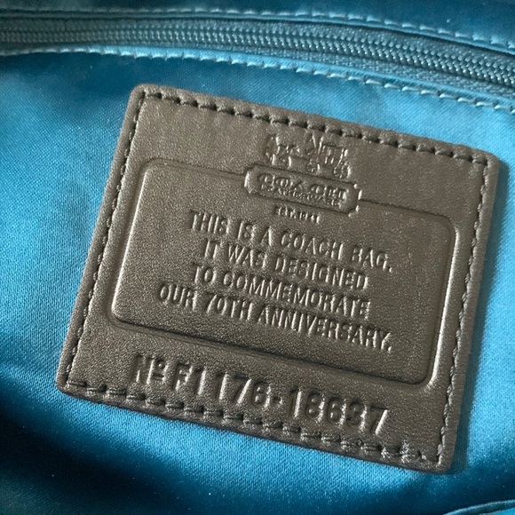 Coach Quilted Chevron Sophia Madison Nylon Satchel - Picture 6 of 15